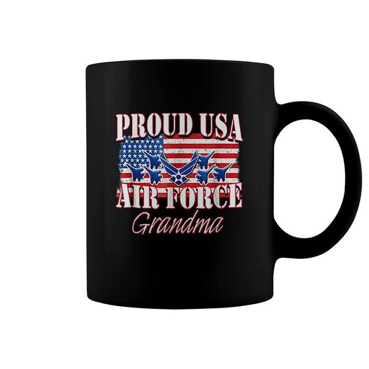 Proud Usa Air Force Grandma Patriotic Coffee Mug