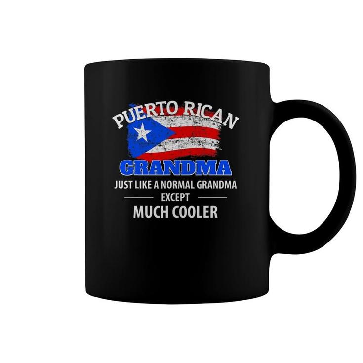 Puerto Rican Grandma Much Cooler - Puerto Rico Flag Coffee Mug