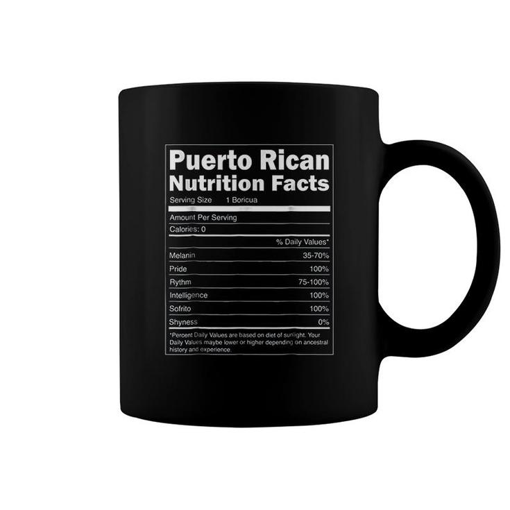 Puerto Rico Nutrition Facts Puerto Rican Coffee Mug