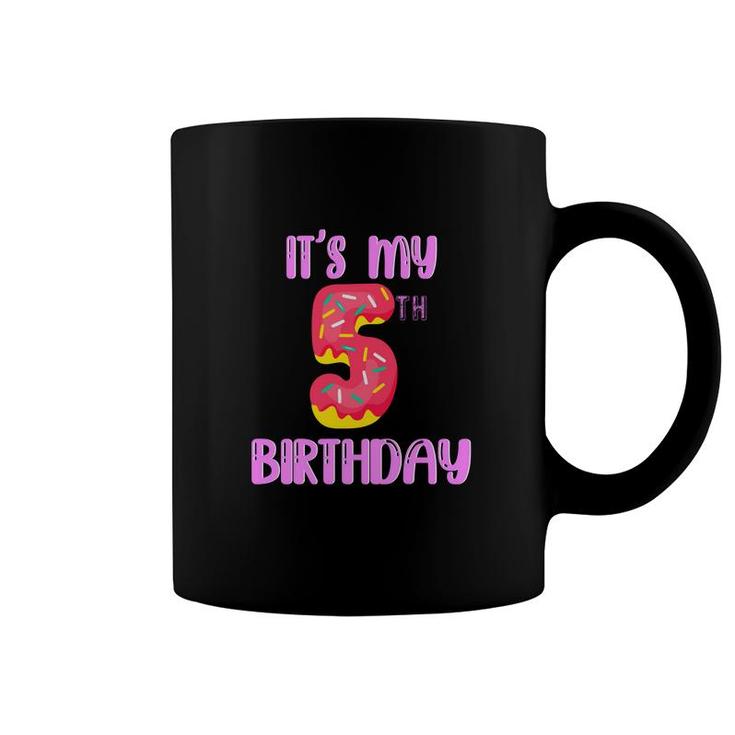 Purple Beautiful Design It Is My 5Th Birthday Coffee Mug
