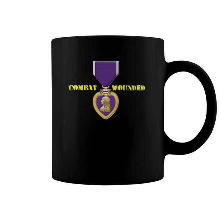 Purple Heart Combat Veteran  Veterans Day Coffee Mug