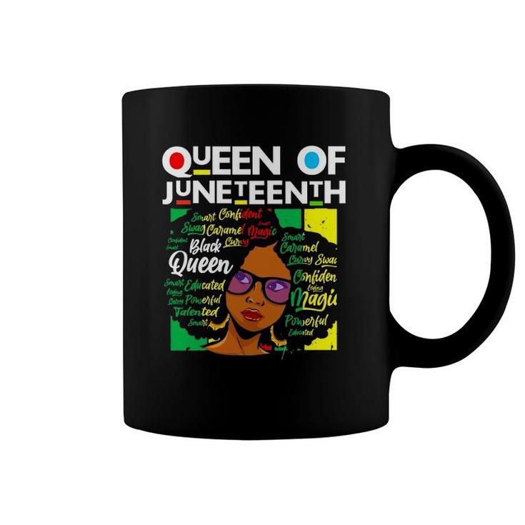 Queen Of Juneteenth Black Girl Magic Melanin Women Girls Coffee Mug