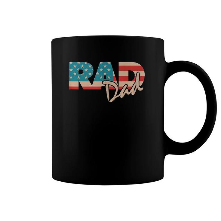 Rad Dad 1990'S Retro Gift For Farther  Coffee Mug
