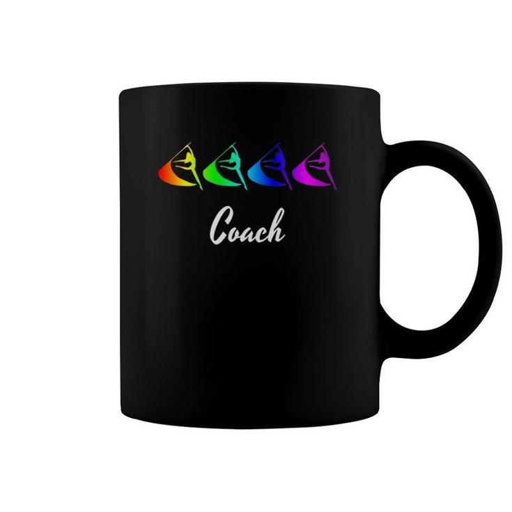 Rainbow Color Guard Coach Flag Graphic Coffee Mug