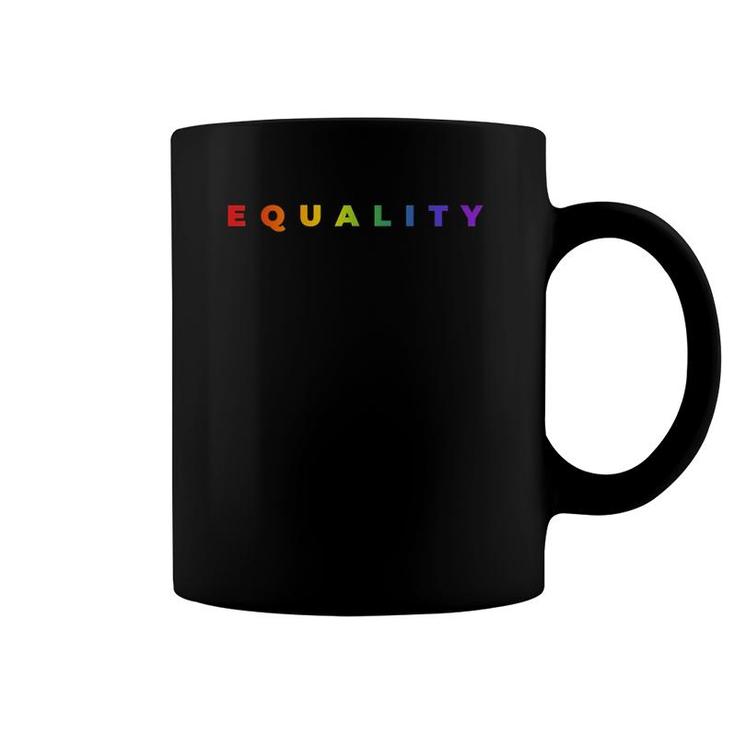 Rainbow Equality Subtle Pride Month Lgbt Gay Rights Flag Coffee Mug