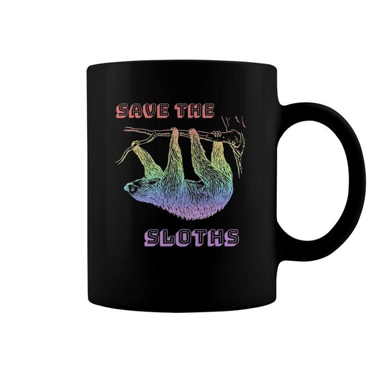 Rainbow Sloth - Save The South America Sloth Conservation Coffee Mug
