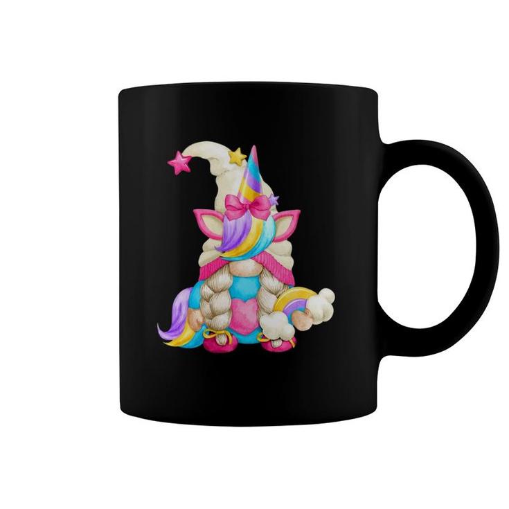 Rainbow Unicorn Gnome Mom For Women Cute Mamacorn Gnomie Coffee Mug