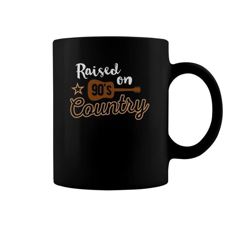 Raised On 90'S Country Music Vintage Funny Retro Coffee Mug