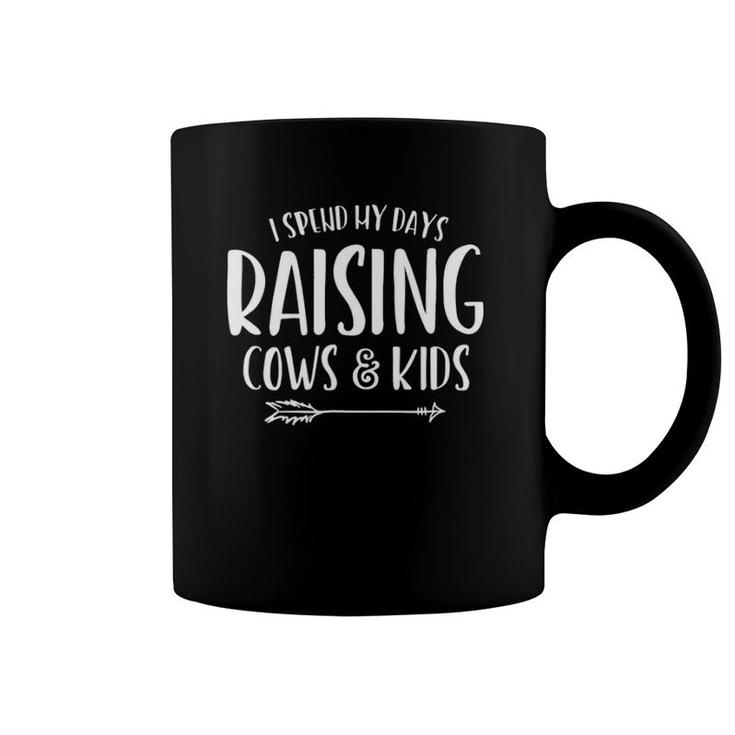 Ranch Mom Gift Cattle Mother Raising Cows And Kids Coffee Mug