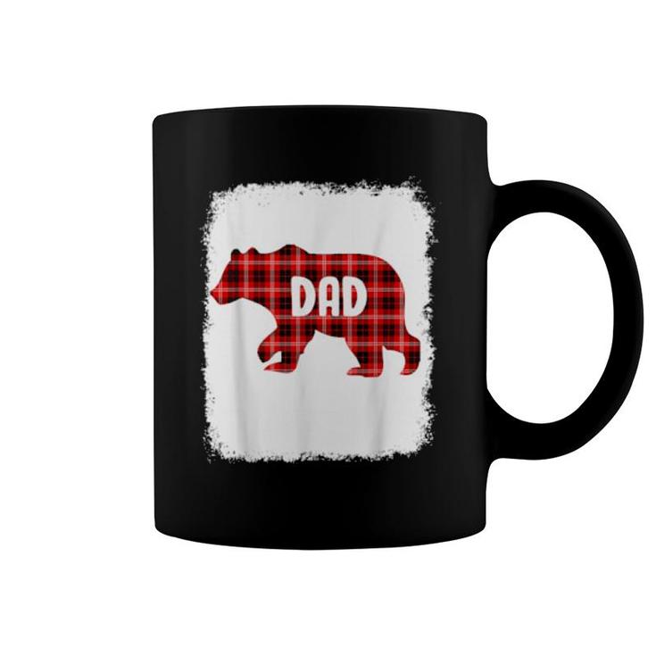 Red Plaid Dad Buffalo Matching Family Papa Pajama Christmas  Coffee Mug