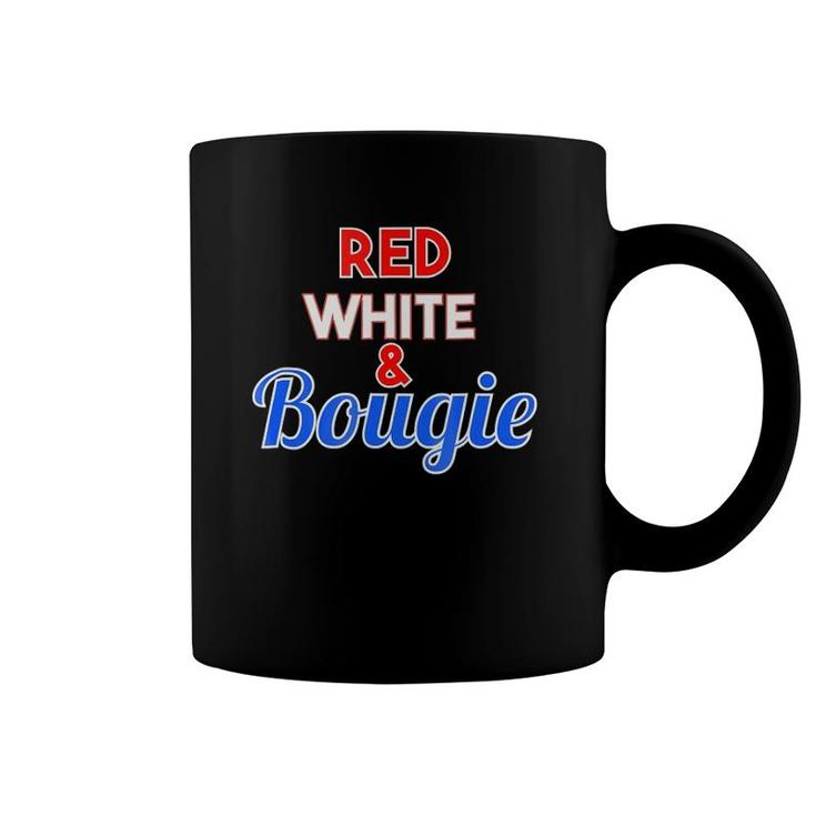 Red White And Bougie  For Patriotic Holidays Coffee Mug