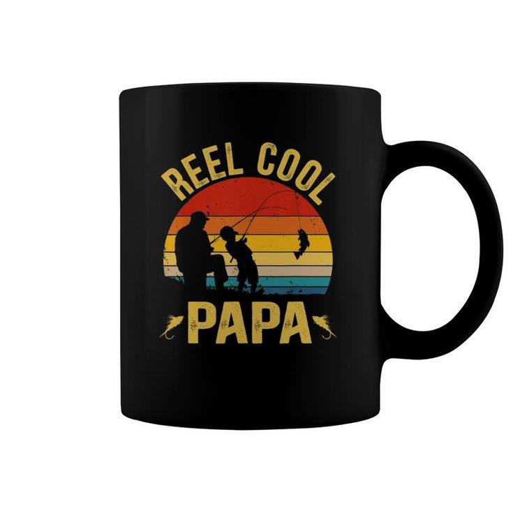 Reel Cool Papa  Funny Fishing Father's Day Coffee Mug