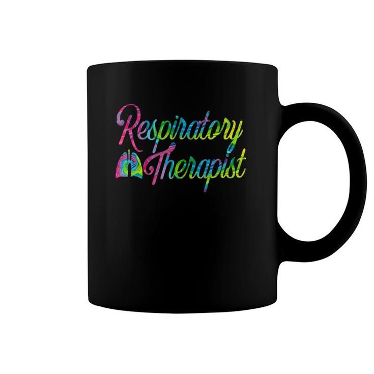 Respiratory Therapist Rt Care Week Tie Dye Coffee Mug