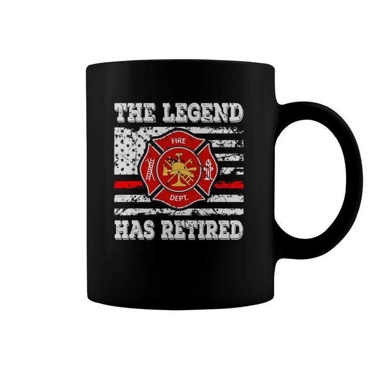 Retired Fireman 911 Rescue Retirement Gift Firefighter Coffee Mug