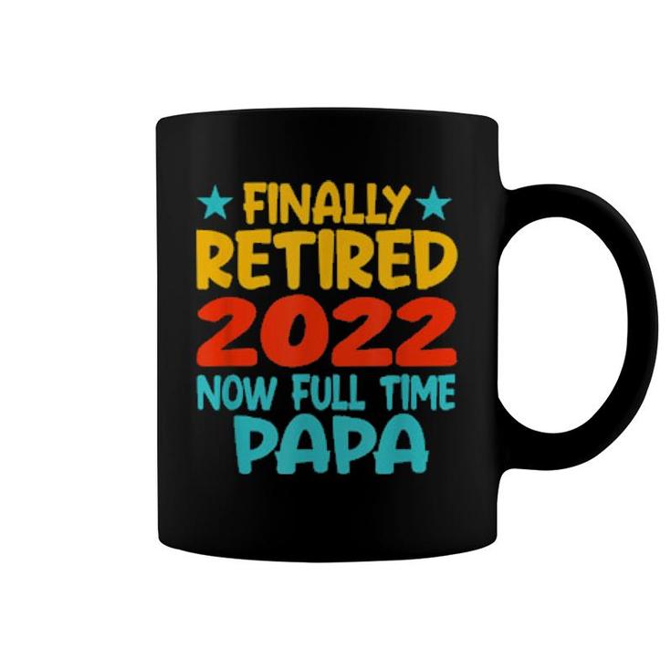 Retired Papa 2022 Grandpa Retirement Party  Coffee Mug