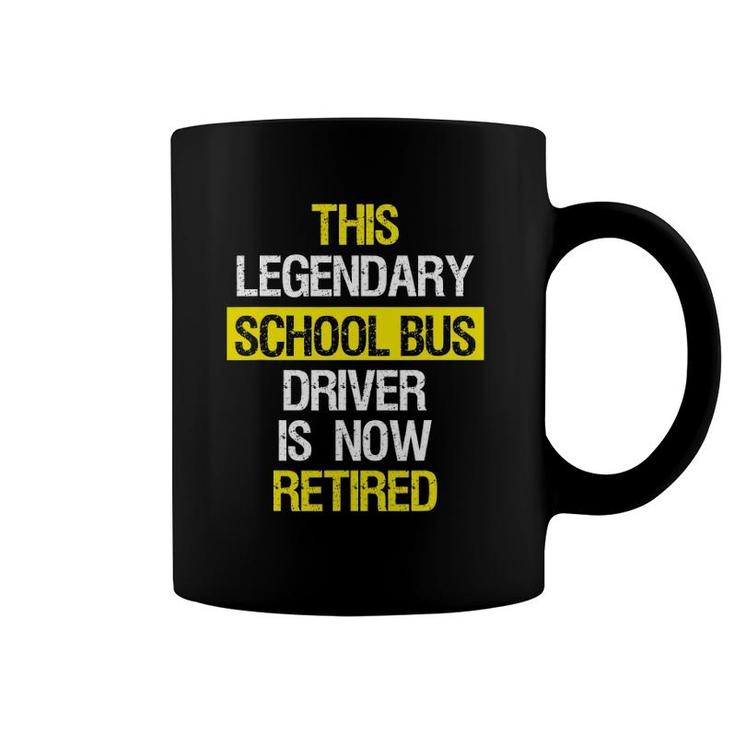 Retired School Bus Driver Gifts  Distressed Pension Coffee Mug