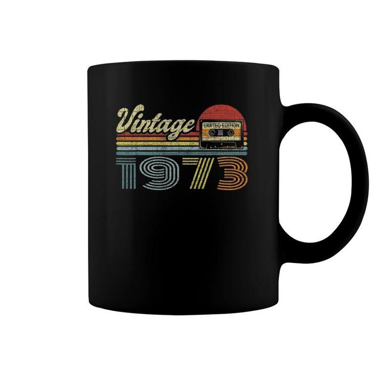 Retro Audio Cassette Vintage Since 1973 49Th Birthday Coffee Mug