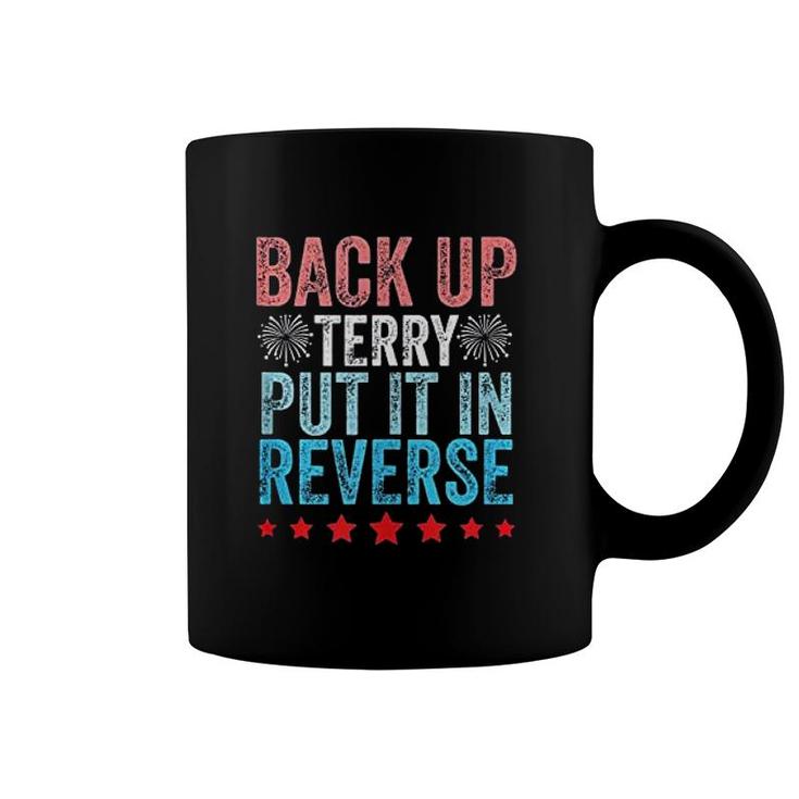 Retro Back Up Terry Back It Up Terry 4th Of July Fireworks Coffee Mug