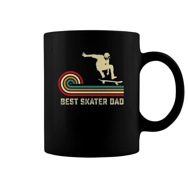 Retro Best Skater Dad Gift Skateboarding Father Skateboarder Coffee Mug