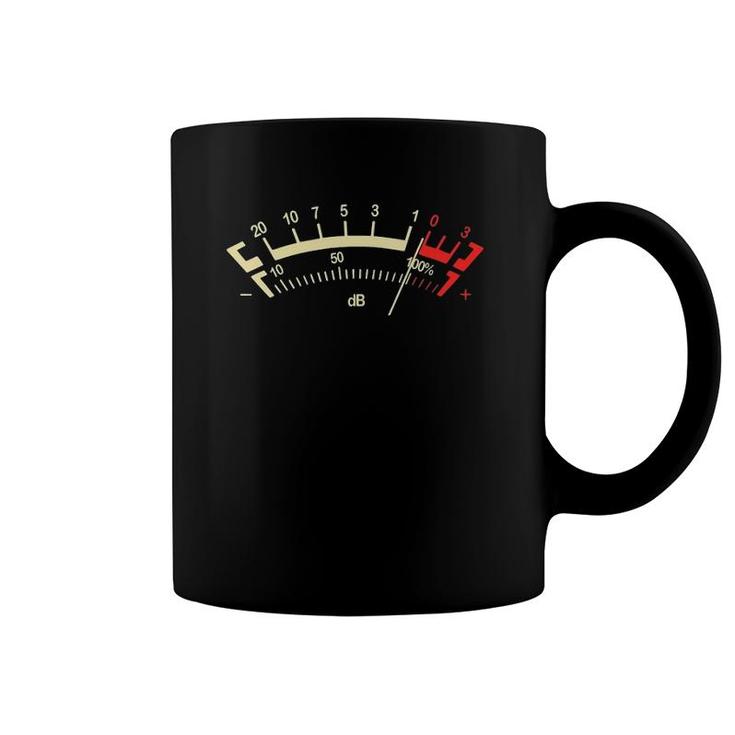 Retro Db Classic Analog Decibel Sound Power Meter Gauge Fun Coffee Mug