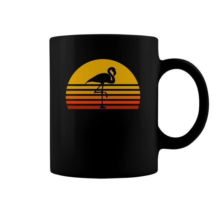 Retro Flamingo Vintage Sunset Flamingo  Coffee Mug