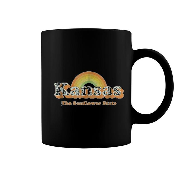Retro Kansas The Sunflower State Coffee Mug