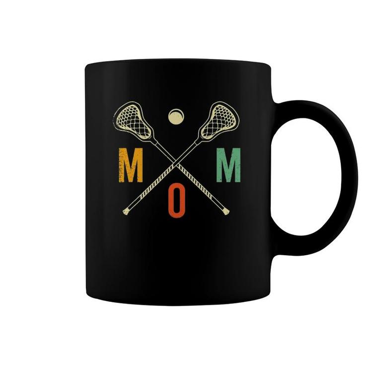 Retro Lacrosse Mom Lax Mom Lax Player Team Sports Lover Cute Coffee Mug