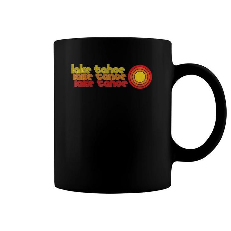 Retro Lake Tahoe 80'S Style Sun Vintage Coffee Mug