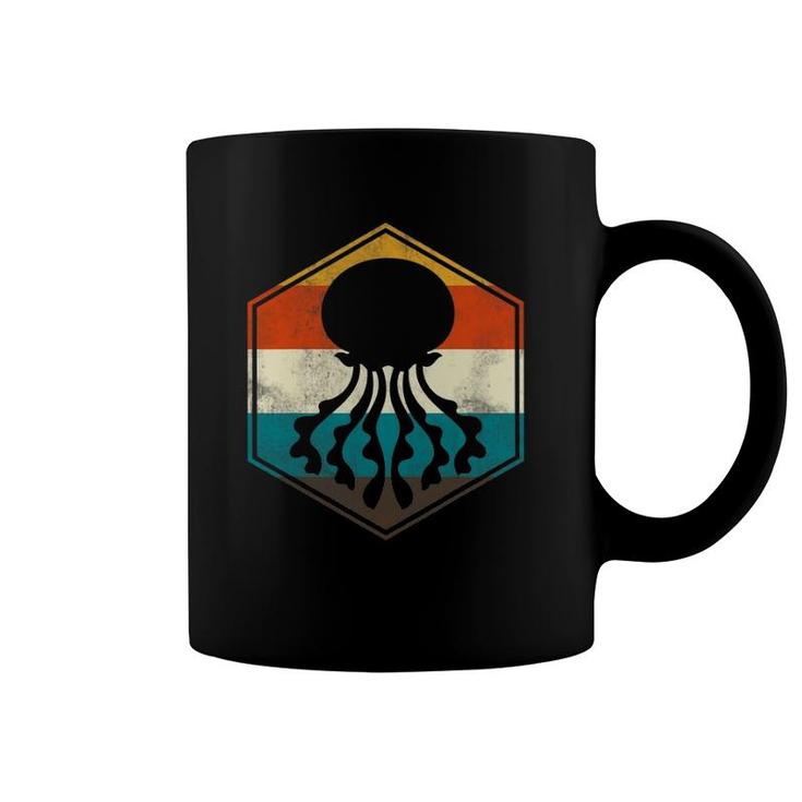 Retro Ocean Animal Jellyfish Coffee Mug