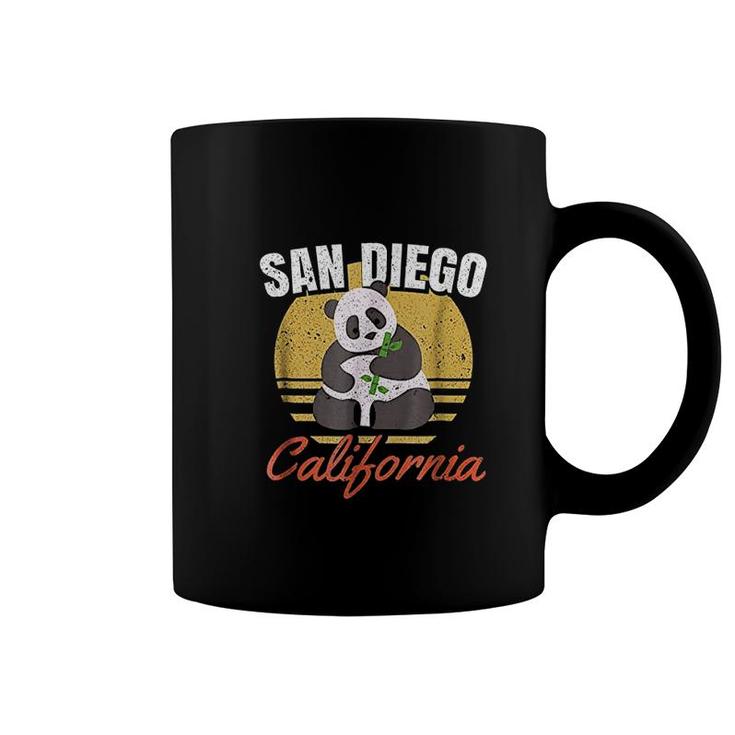 Retro Panda Zoo California State Coffee Mug