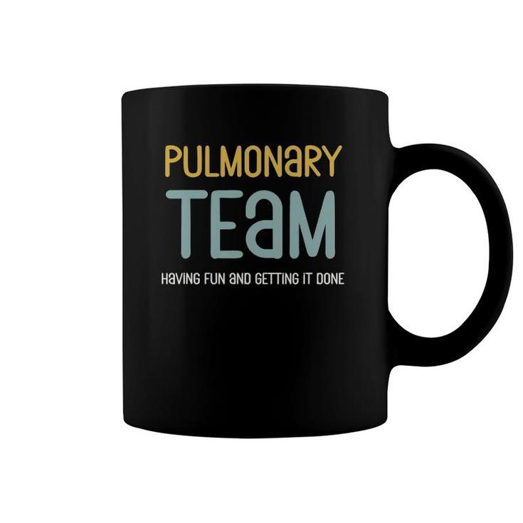 Retro Respiratory Therapy Team Pulmonologist Pulmonary Nurse Coffee Mug