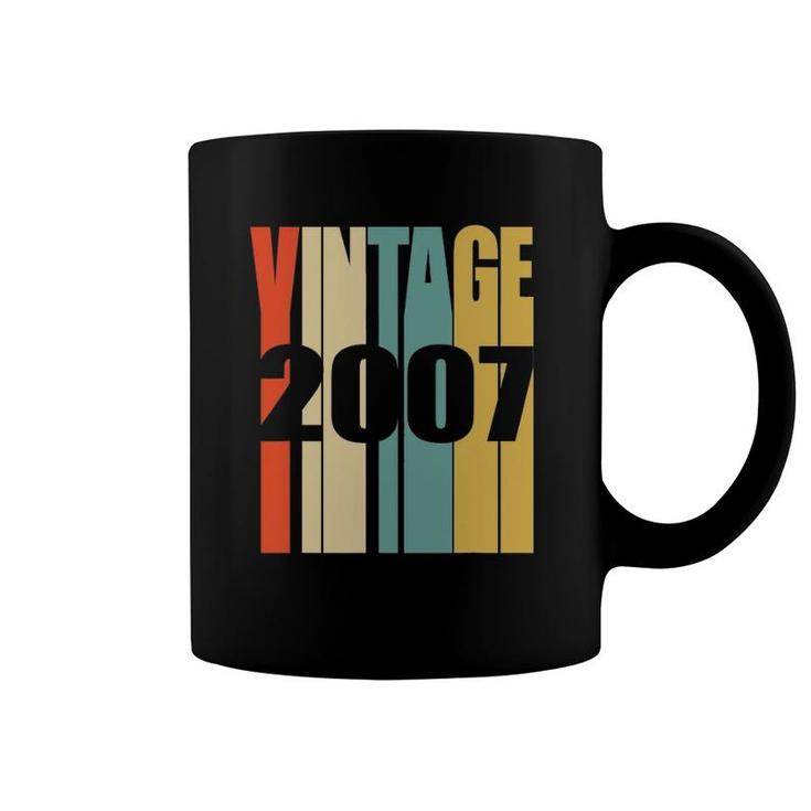 Retro Vintage 2007 14 Yrs Old Bday 14Th Birthday Tee Coffee Mug