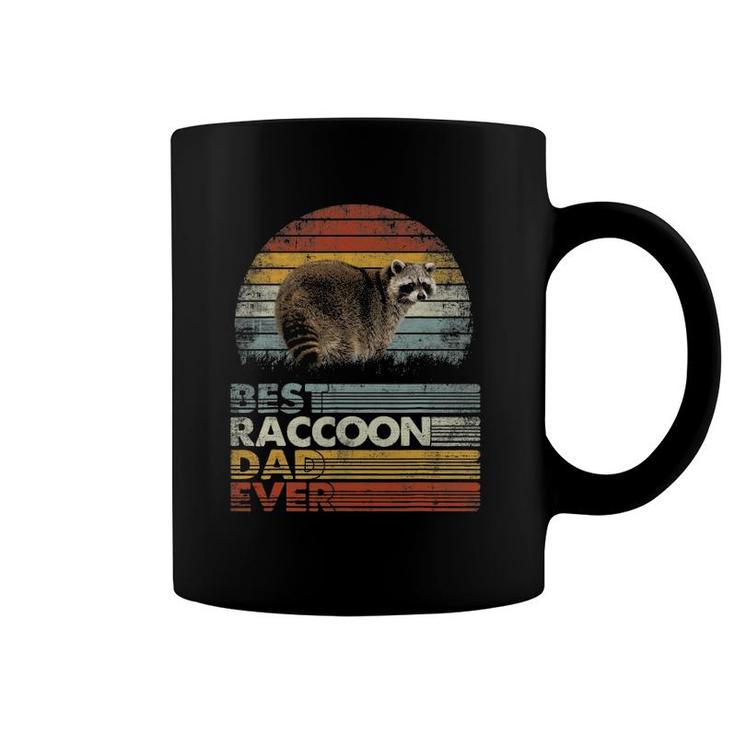 Retro Vintage Best Raccoon Dad Ever Animals Lover Coffee Mug