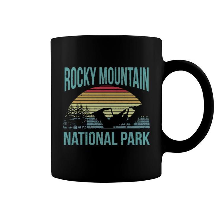 Retro Vintage National Park Rocky Mountain National Park Coffee Mug