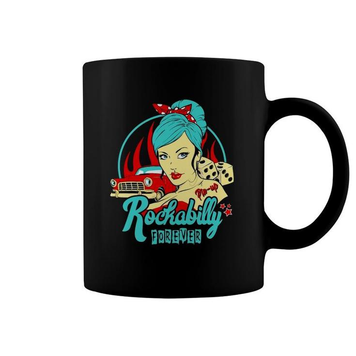 Rockabilly Pin Up Girl Gifts 1950S Sock Hop Rock N Roll 60S Coffee Mug