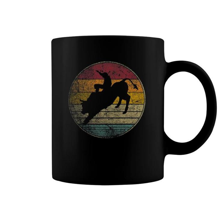 Rodeo Retro Style Bull Riding Cowboy Horse Men Women Kids Coffee Mug