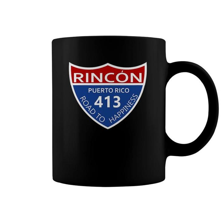Route 413 Rincon Puerto Rico Coffee Mug