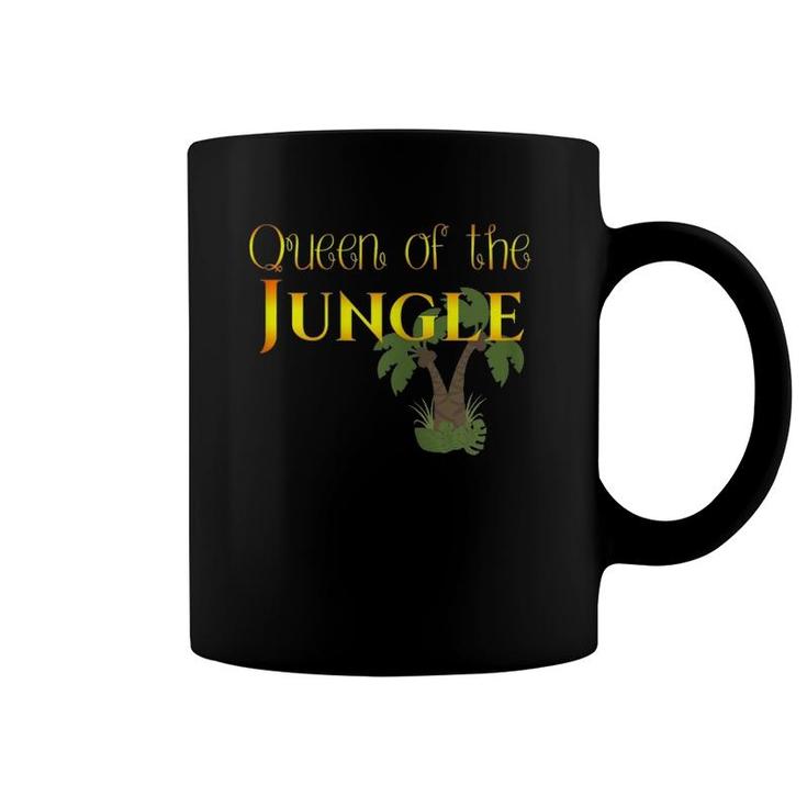 S Made By Mom_Queen Of The Jungle Coffee Mug