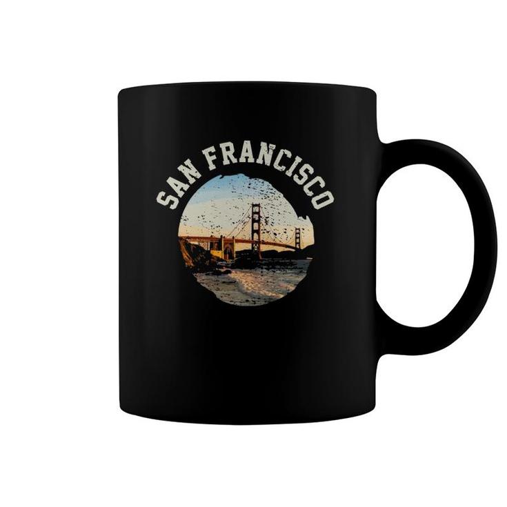 San Francisco Golden Gate Bridge California Usa Vintage Gift Coffee Mug