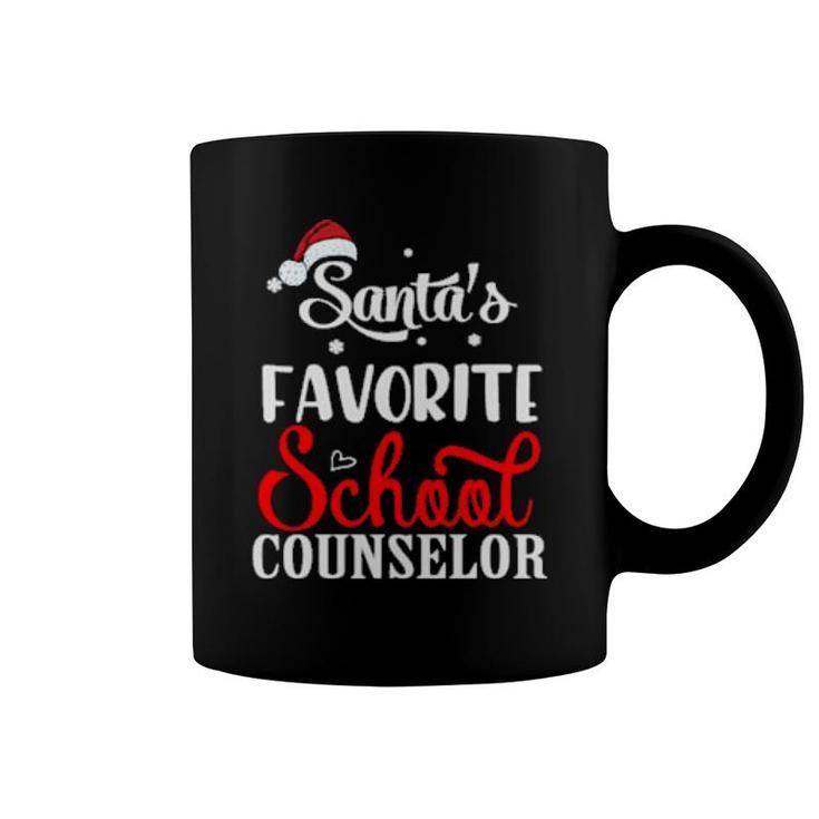 Santa's Favorite School Counselor Christmas Santa  Coffee Mug