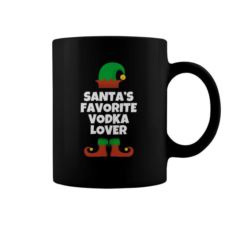 Santa's Favorite Vodka Lover Funny Christmas Gift Coffee Mug