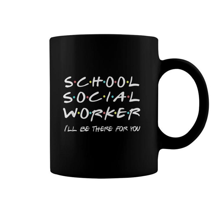 School Social Worker Friends Themed Coffee Mug