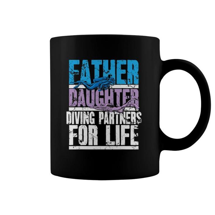Scuba Diving Dad And Daughter Diving Partners For Life Coffee Mug