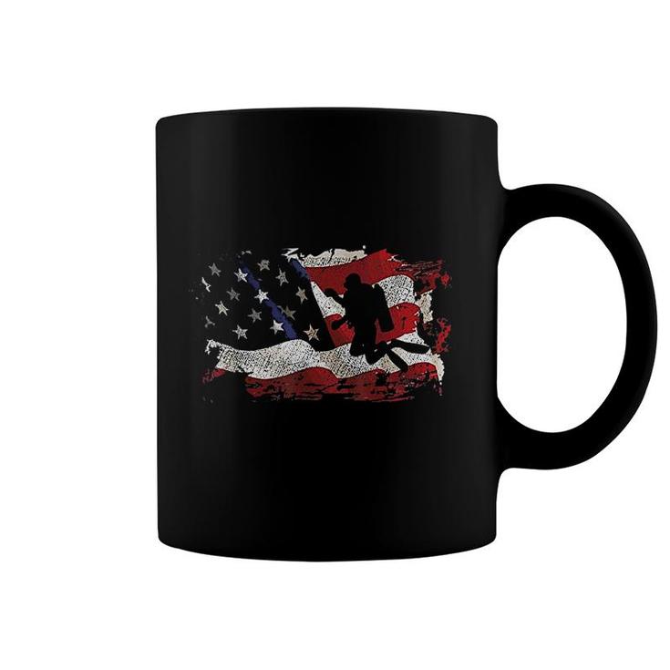 Scuba Diving Usa Flag For Scuba Divers Coffee Mug