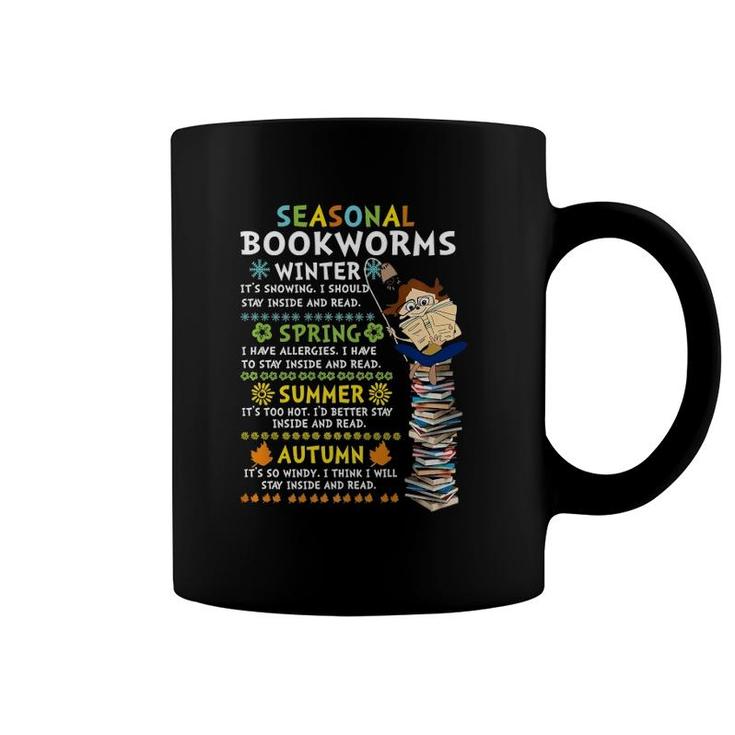 Seasonal Bookworms Moods Reading Book Lover Librarian Reader  Coffee Mug