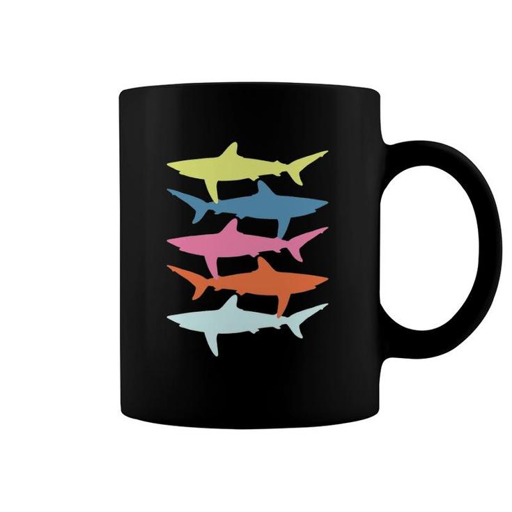 Shark Vintage Fish Summer Fishing Fisherman Gift Beach Surf Coffee Mug