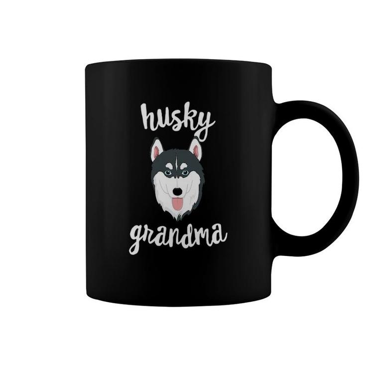 Siberian Husky Grandma Pawma Dog Grandparents Grand Maw Coffee Mug