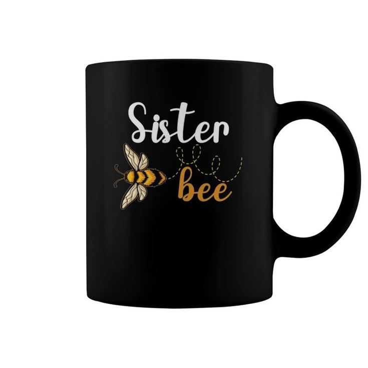 Sister Bee Matching Family First Bee Day Bee Birthday Party Coffee Mug