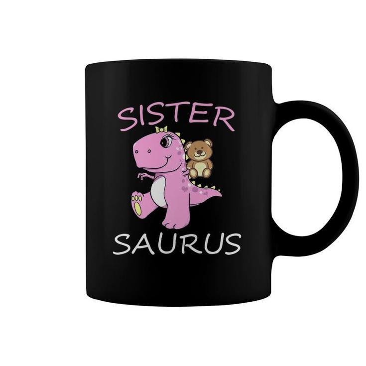 Sistersaurus Rex Sister Saurus Dinosaur Little Girls Premium Coffee Mug