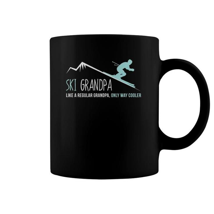 Ski Grandpa Funny Cute Winter Skiing Gift Coffee Mug